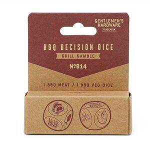 Gentlemen's Hardware Trademark BBQ Decision Wooden Dice Grill Gamble #814 (30mm)